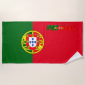 Portugese vlag strandlaken (Voorkant)