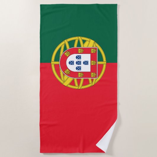 Portugese vlag strandlaken (Voorkant)