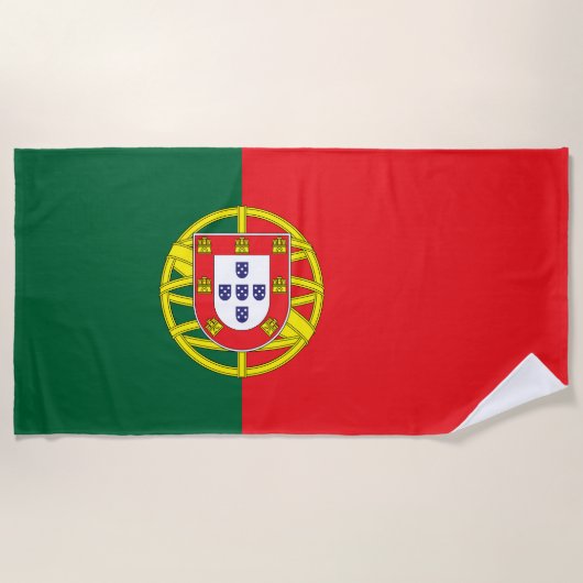 Portugese vlag strandlaken (Voorkant)