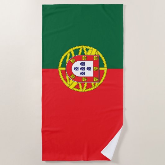 Portugese vlag strandlaken (Voorkant)