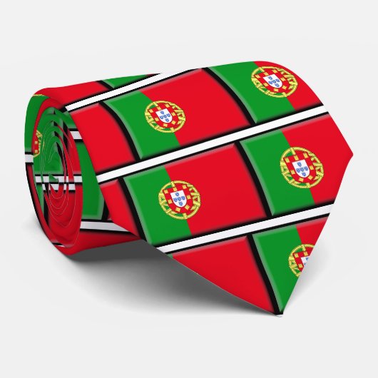 Portugese vlag stropdas (Opgerold)