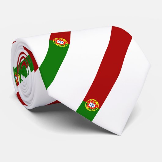 Portugese vlag stropdas (Opgerold)
