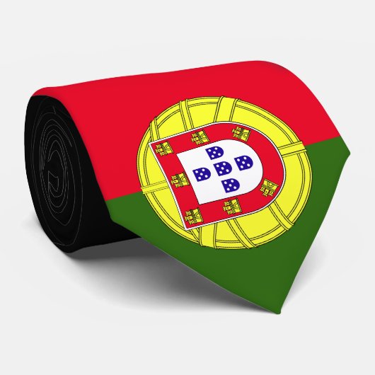 Portugese vlag stropdas (Opgerold)