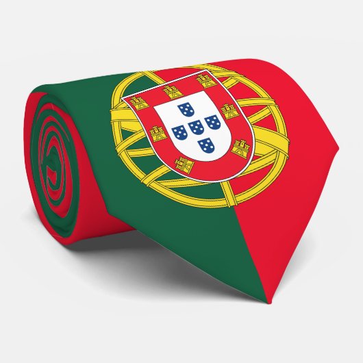 Portugese vlag stropdas (Opgerold)