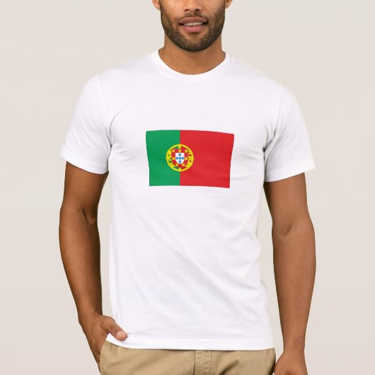 Portugese vlag t-shirt (Voorkant)