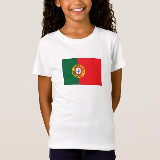 Portugese vlag t-shirt (Voorkant)