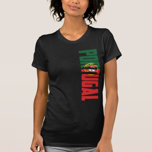 Portugese vlag t-shirt (Voorkant)