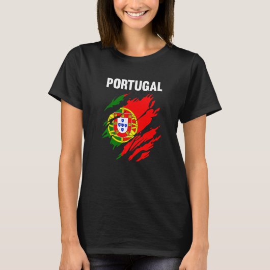 Portugese vlag t-shirt (Voorkant)
