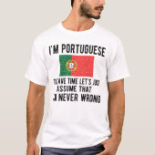 Portugese vlag t-shirt (Voorkant)