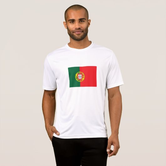 Portugese vlag t-shirt (Voorkant volledig)