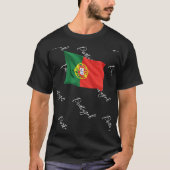 Portugese vlag t-shirt (Voorkant)