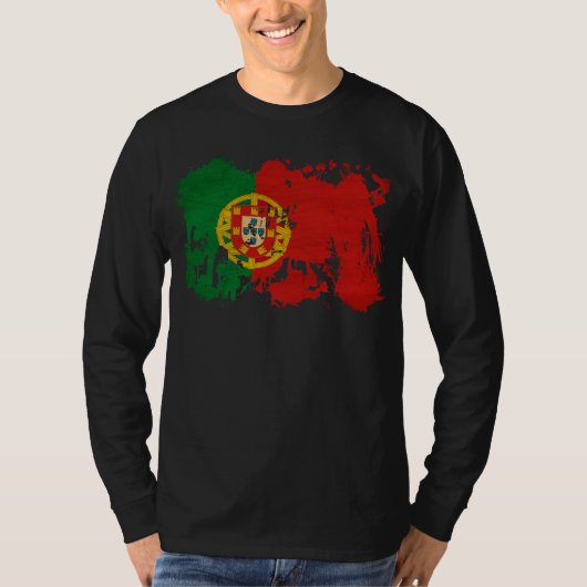 Portugese vlag t-shirt (Voorkant)