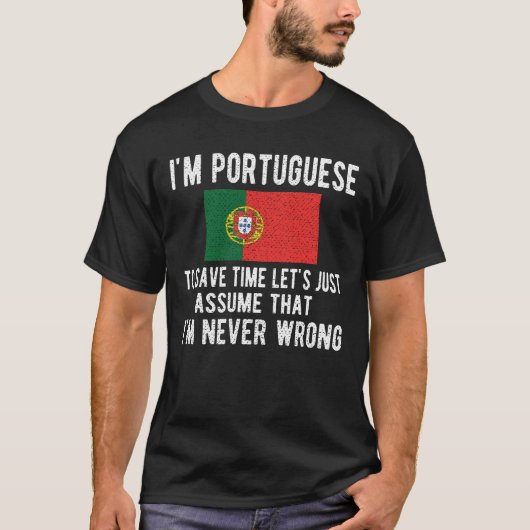Portugese vlag t-shirt (Voorkant)