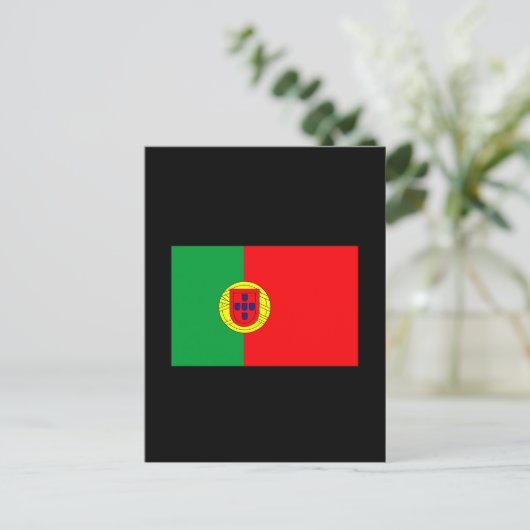 Portugese vlag T-shirts en cadeaus Briefkaart (Staand voorkant)