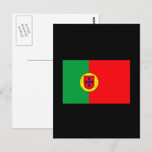 Portugese vlag T-shirts en cadeaus Briefkaart (Voorkant / Achterkant)