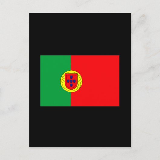 Portugese vlag T-shirts en cadeaus Briefkaart (Voorkant)