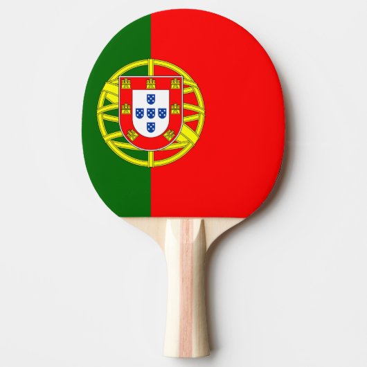Portugese vlag tafeltennisbatje (Voorkant)