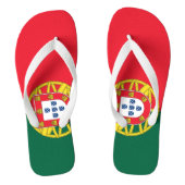 Portugese vlag teenslippers (Voetbed)