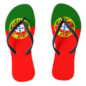 Portugese vlag teenslippers (Voetbed)