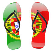 Portugese vlag teenslippers (Voetbed)