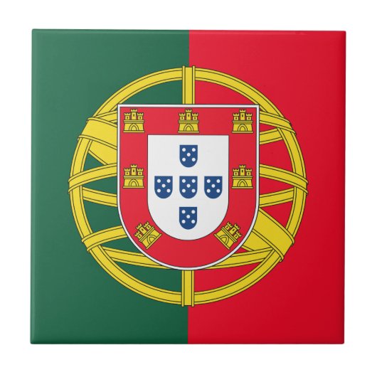 Portugese vlag tegeltje (Voorkant)