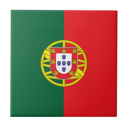 Portugese vlag tegeltje (Voorkant)