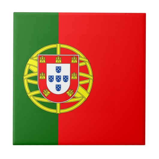 Portugese vlag tegeltje (Voorkant)