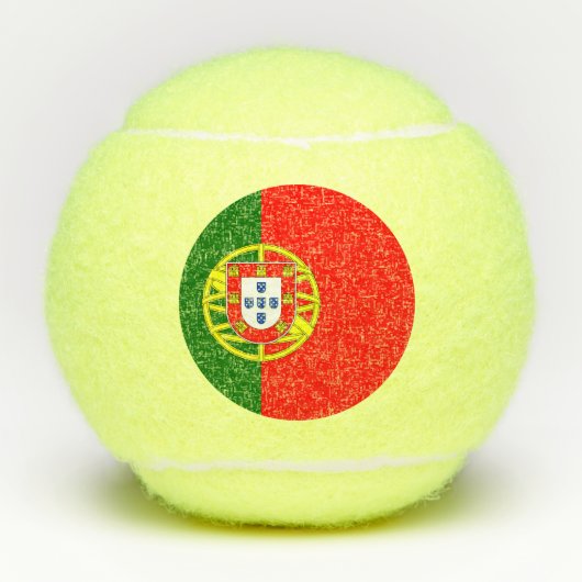 Portugese vlag tennisballen (Voorkant)