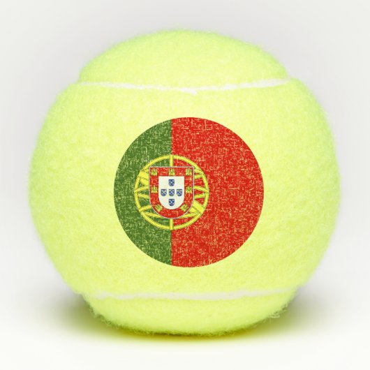 Portugese vlag tennisballen (Voorkant)