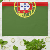 Portugese vlag theedoek (Gevouwen)