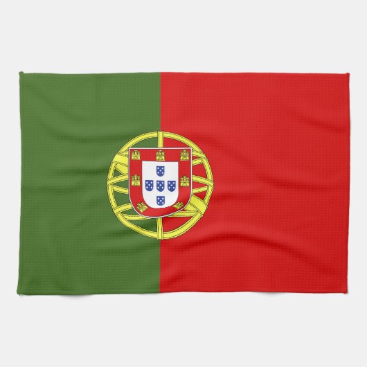 Portugese vlag theedoek (Horizontaal)