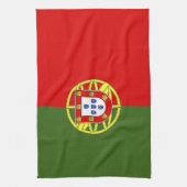 Portugese vlag theedoek (Verticaal)