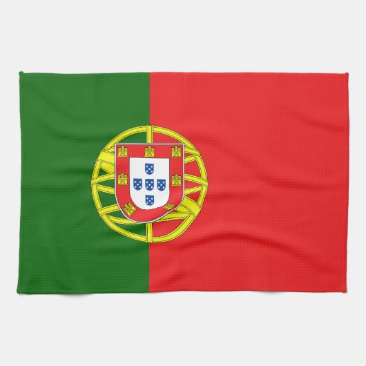Portugese vlag theedoek (Horizontaal)