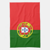 Portugese vlag theedoek (Verticaal)