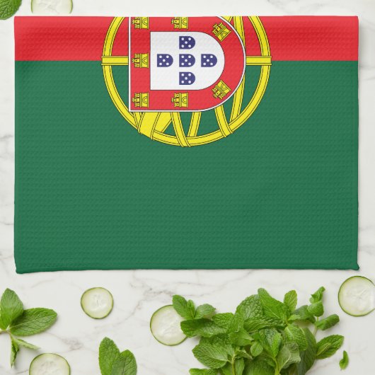 Portugese vlag theedoek (Gevouwen)
