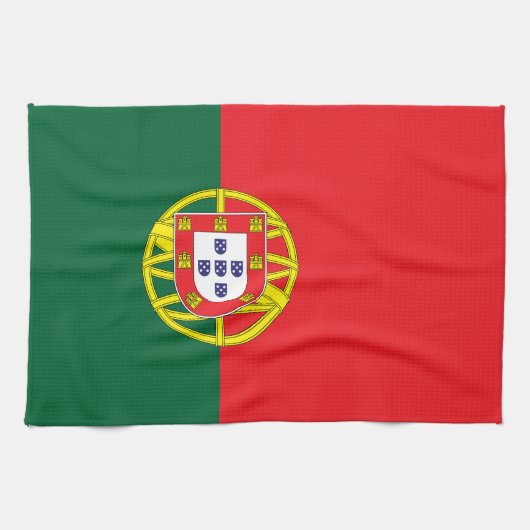 Portugese vlag theedoek (Horizontaal)