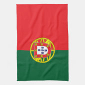 Portugese vlag theedoek (Verticaal)