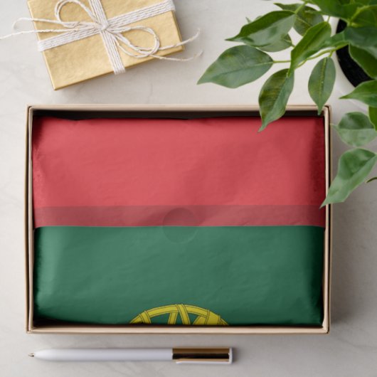 Portugese vlag tissuepapier (Geschenk)
