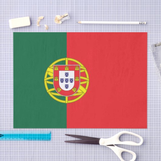 Portugese vlag tissuepapier (Craft)