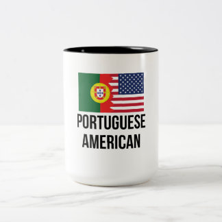 Portugese vlag tweekleurige koffiemok