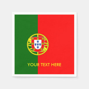 Portugese vlag van Portugal custom party servetten