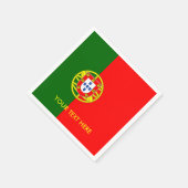 Portugese vlag van Portugal custom party servetten (Hoek)