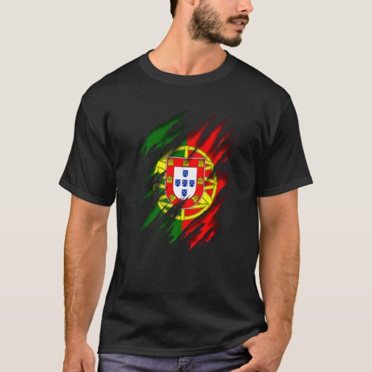 Portugese vlag van Portugal T-shirt (Voorkant)