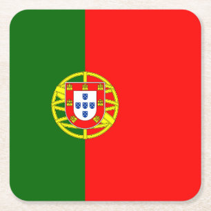Portugese vlag van Portugese papierzuiger Kartonnen Onderzetters