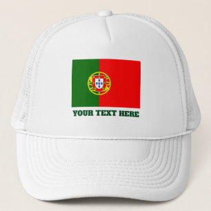 Portugese vlag van Portugese vrachtwagenhoeden Trucker Pet