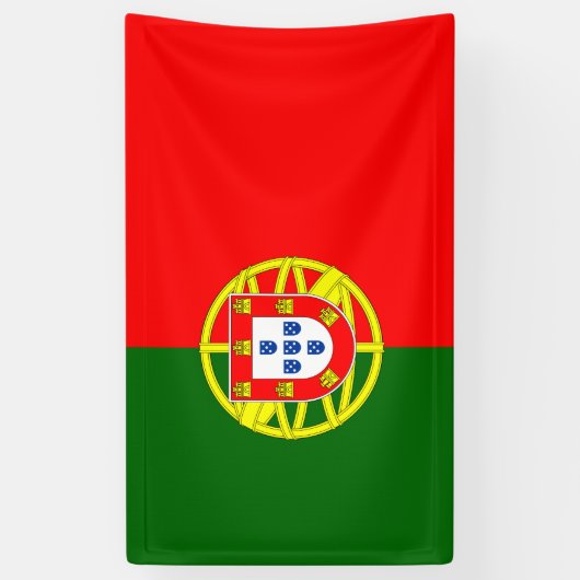 Portugese vlag Vinylbanner, 3' x 5' Spandoek (Verticaal)