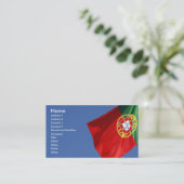 Portugese vlag visitekaartje (Staand voorkant)