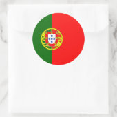 Portugese vlag, Vlag van Portugal Ronde Sticker (Tas)