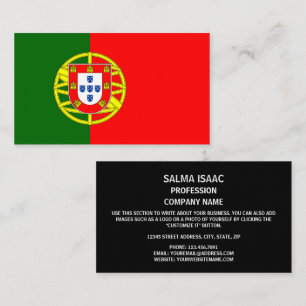 Portugese vlag, Vlag van Portugal Visitekaartje