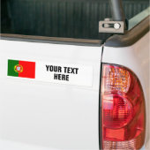 Portugese vlag voor Portugese douane-bumpersticker Bumpersticker (Op Truck)